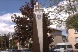 Pastatytas būsimo paminklo Dainavos apygardos partizanams maketas