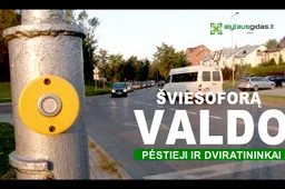 Sudvajų gatvės ir Sveikatos tako šviesoforą valdo pėstieji