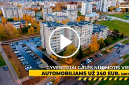 Nuo lapkričio 11 d. galima teikti prašymus dėl parkavimo vietų rezervavimo aikštelėje prie Jurgiškių g. 55 daugiabučio namo
