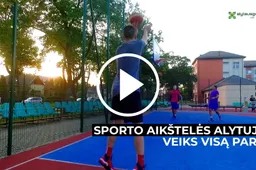 Po užraktais saugoti sporto aikštynai alytiškiams bus prieinami visą parą