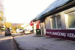 Stabdomas transporto priemonių eismas Kauno ir Žaliosios gatvių sankryžoje
