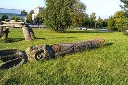 Parkelis tarp Sveikatos tako ir „Jotvingio“ virsta skulptūrų „kapinėmis“ (NUOTRAUKOS)