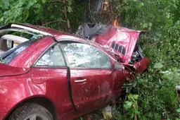 Prabangaus automobilio „Mercedes Benz SL 500“ avarija Alytaus rajone: po smūgio į medį – prispausti žmonės ir gaisras (NUOTRAUKOS. ATNAUJINTA)