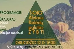 Pirmojo Alytaus Kalėdų eglės įžiebimas - su Vytautu Šiškausku