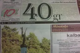 Dienos šviesą išvydo naujasis leidinys: „40 gr”