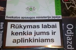 Nuo kovo pradžios rūkalų kaina – ir ant pakuotės, didėja akcizai