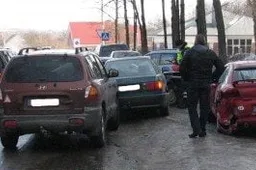 Vingio gatvėje Alytuje - septynių automobilių avarija