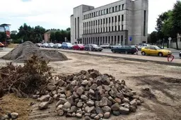 Alytaus centre rastas grindinys išsaugomas nebus, ketinama panaudoti tik jo fragmentus
