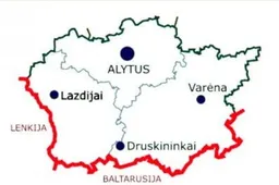 Alytus, Druskininkai, Lazdijai ir Varėna - padidintos grėsmės zonoje