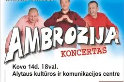 „Ambrozijos“ ir R. Bingelio juokų seansas
