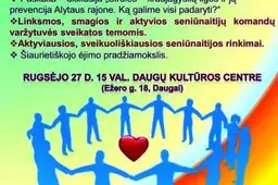 Dauguose – dėmesys širdžiai ir seniūnaitijų sveikatos varžytuvės