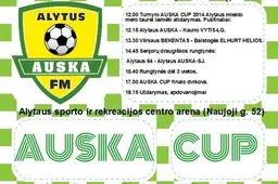 Vietoje pertraukos aukščiausioje lygoje - „Auskos“ turnyras Alytuje