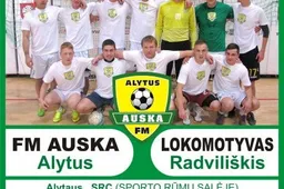 Alytaus arenoje – Lietuvos salės futbolo lyderių „Auskos“ ir „Lokomotyvo“ dvikova
