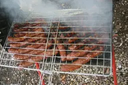 Parduotuvės dešrelių negalima kepti ant laužo