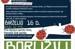Į kovą už gamtą - „Boružių pievoje“ prie Alytaus jaunimo parko