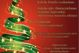 Butrimonys kalėdų eglę žiebs drauge su didžiaisiais miestais