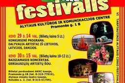 Tarptautiniame cirko festivalyje Alytuje – artistai iš Lietuvos, Latvijos ir Danijos