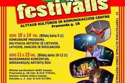 Alytaus cirko festivalis šiemet ne tik tarptautinis, bet ir konkursinis