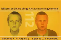 Ieškomi be žinios dingę Alytaus rajono gyventojai (ATNAUJINTA)