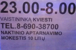 Naktiniams klientams - papildomas 10 litų mokestis