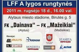 „Dainavai” Alytaus stadione liko ketverios A lygos rungtynės