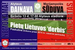 Alytaus gimtadienį pradėkime ir švęskime su futbolu!