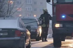 Atvykus ugniagesiams paaiškėjo, kad užsidegė dujinė, kurioje kepė plokštainis