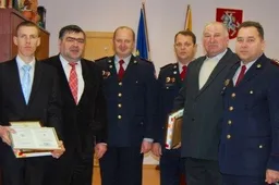 Veisiejų ugniagesiams - gelbėtojo žvaigždės