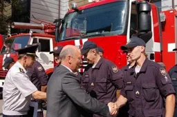 Lietuvos ugniagesiai perdavė pagalbos siuntą Rusijai