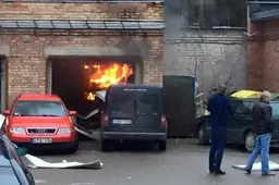 Sprogo rajono savivaldybės kieme esantis garažas (NUOTRAUKOS. VIDEOREPORTAŽAS)