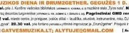„Drum2gether“ ritmai per gatvės muzikos dieną skambės ir Alytuje (VIDEO)