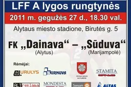 Dzūkijos ir Suvalkijos futbolo „derbis”: Alytaus „Dainava” – Marijampolės „Sūduva”