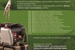 „Sidabrines gerves“ Alytun skraidina kino kūrėjai drauge su rūšiuoti kviečiančiais atliekų tvarkytojais