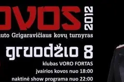 Tradicinis V. Grigaravičiaus turnyras –  devintą kartą