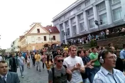 LRT žurnalistams alytiškiams mitingas vos nesibaigė areštinėje