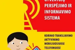 Apie ekstremalią  situaciją gyventojai gali būti informuoti pranešimu