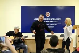 Ironvytas savo sėkmės istorija dalijosi su policija ir jos svečiais