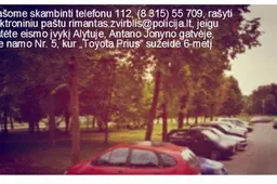 Prašomi atsiliepti eismo įvykio Putinuose liudytojai