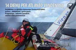 Susitikimas su Atlanto vandenyną įveikusiu alytiškiu Š. Klėgeriu