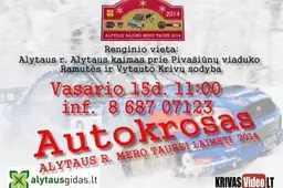 Automobilių kroso varžybose - ir rogučių ralis žiūrovams