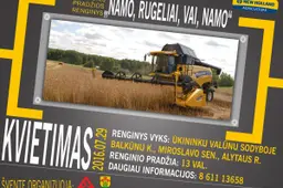 Šalies žemdirbiai javapjūtę pradės Balkūnuose