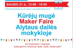 Alytaus dailės mokykloje – kūrėjų mugė „School Maker“
