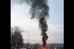 Gaisro metu Alytuje sudegė visos degiosios automobilio detalės (VIDEO)