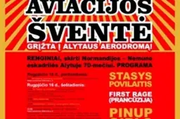Aviacijos šventė „Alytus ore“ bus skirta Normandijos – Nemuno eskadrilės, aerodromo ir aeroklubo sukaktims