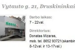 Vytauto g. 21 „Norfa“ Druskininkuose - padidintos rizikos grupėje