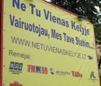 Akcija „Ne tu vienas kelyje“  Alytuje (foto)