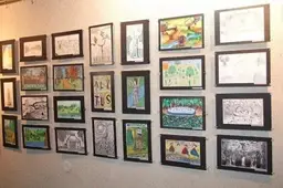 Vaikai vaizdavo Laisvės angelą, Dainų slėnį, piliakalnį, šv. Liudviko bažnyčią, Rotušės aikštę, teatrą, sodą ir kitas jiems mielas vietas