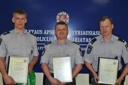 Geriausias Alytaus apskrities apylinkės inspektorius - miesto policijos nuovados tyrėjas J. Leškevičius