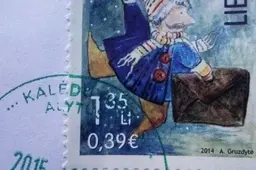 Centriniuose Lietuvos paštuose - „Kalėdų pašto“ spaudas