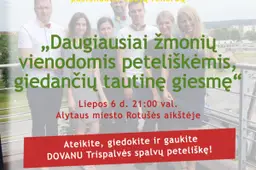 Alytuje bus siekiama naujo rekordo - „Daugiausiai žmonių vienodomis peteliškėmis giedančių tautinę giesmę“